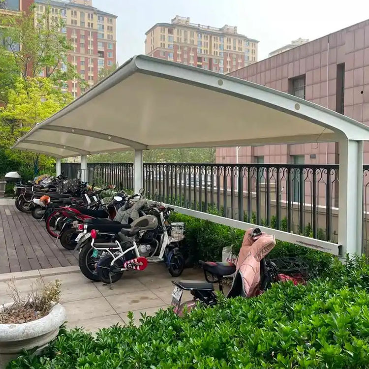 景县膜结构电动车棚